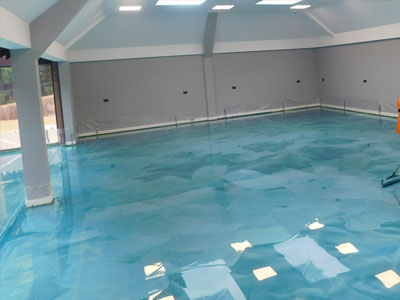 metallic epoxy floor